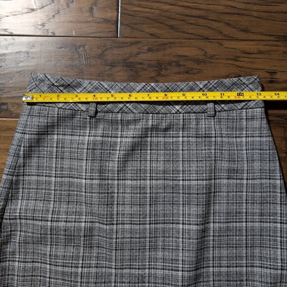 RW&CO pencil skirt grey plaid size 0 - Picture 7 of 16